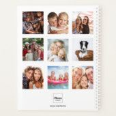 Collage photo monogramme blanc moderne 2027 (Dos)