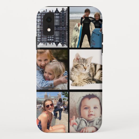 collage photo multiple iPhone XR coque (Dos)