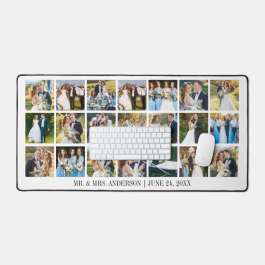 Collage photo multiple Mariage moderne (Clavier et souris)