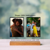 Collage photo noir et blanc 2 Anniversaire (Neutre)