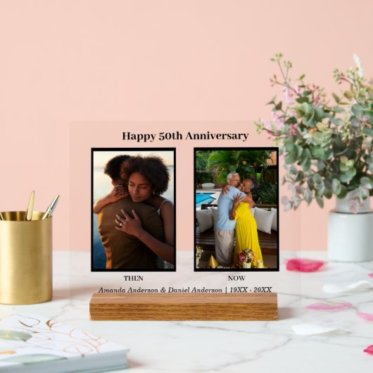 Collage photo noir et blanc 2 Anniversaire (Mariage)