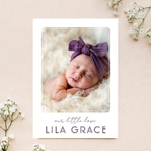 Collage photo Notre petite Faire-part de naissance