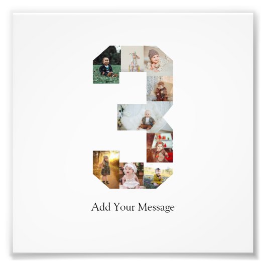 Collage photo numéro 3 en noir et blanc (Devant)