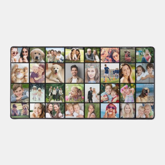 Collage photo personnalisé 32 noir (Recto)