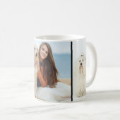 Collage photo personnalisé 3 classique Mug noir bl (Devant droit)