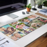 Collage photo personnalisé 9<br><div class="desc">Éclairez votre espace de travail avec ce tapis de bureau personnalisé avec un collage de 9 photos préférées de famille, amis, animaux de compagnie, souvenirs, etc.</div>