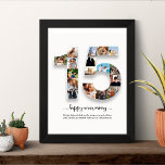Collage photo personnalisé du 15e anniversaire<br><div class="desc">Collage photo personnalisé du 15e anniversaire pour la femme du mari</div>
