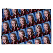 Collage Photo Personnalisé Grand Sac Cadeau (Dos)