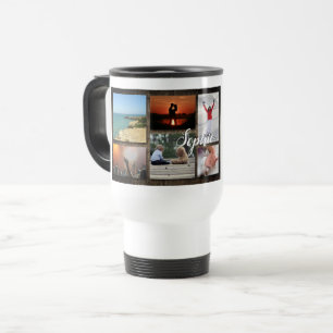 Collage photo personnalisé Mug de voyage