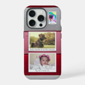 Collage photo personnalisé rose rouge (Verso)