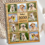 Collage photo personnalisé rustique Chien de compa<br><div class="desc">Planificateur de calendrier personnalisé photo collage pour votre meilleur ami. Gardez tous vos rendez-vous chiens, que ce soit des visites vétérinaires, des dates de jeu de chiots, le toilettage de chiens ou l'entraînement organisé, chaque animal mérite un plan photo personnalisé ! Notre planificateur photo chien a 11 photos à personnaliser,...</div>