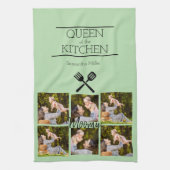 Collage photo personnalisé Serviette de cuisine (Vertical)