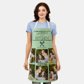 Collage photo personnalisé tablier de cuisine (Porté)