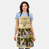 Collage photo personnalisé tablier de cuisine (Porté)