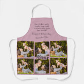 Collage photo personnalisé | Texte - Tablier de cu (Recto)