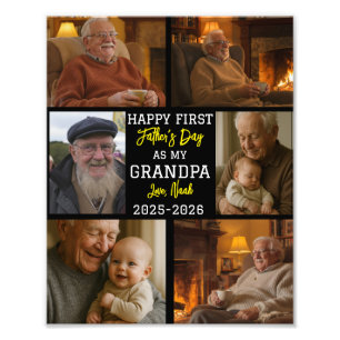 Collage photo pour la première fête de grand-père