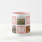 Collage photo rose et blanc Mommy Mug (Centre)