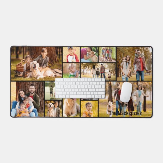 Collage photo simple 14 Couleur personnalisée (Clavier et souris)