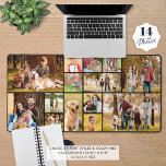 Collage photo simple 14 Couleur personnalisée<br><div class="desc">Créez votre propre tapis de bureau photo couleur personnalisé en utilisant ce modèle de collage photo facile à télécharger avec 14 images de différentes formes et tailles et personnalisées avec un nom, monogramme ou texte dans votre choix de styles et de couleur de police. Vous pouvez supprimer l'exemple de texte...</div>