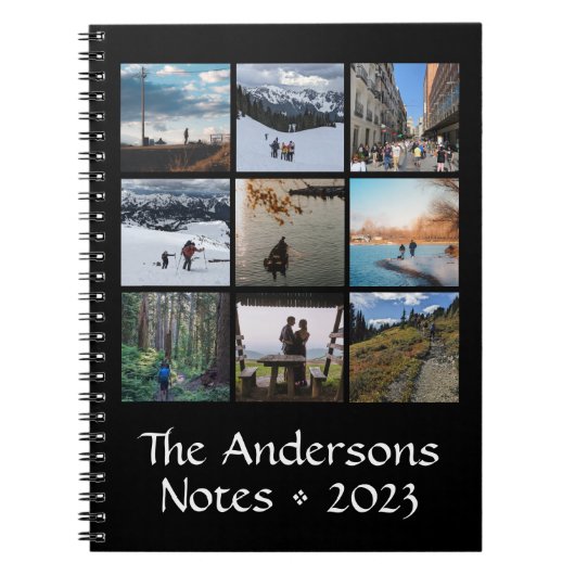 Collage photo simple Carnet Spiral personnalisé (Devant)