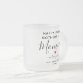 Collage photo simple et chic Mug avec coeur (Devant droit)