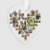 Collage photo simple et moderne en forme de coeur (devant)