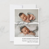 Collage photo simple Faire-part de naissance nouve (Devant)