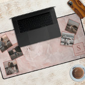 Collage Photo Simple Personnalisé Sur Marbre Rose