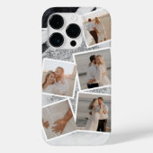 Collage photo Sparkly Iphone 14 Coque (Verso)