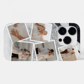 Collage photo Sparkly Iphone 14 Coque (Verso (horizontal))