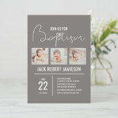 Collage photo tendance | Invitation baptême (Debout devant)