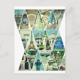 Collage photo Triangle Paris tendance - Carte post