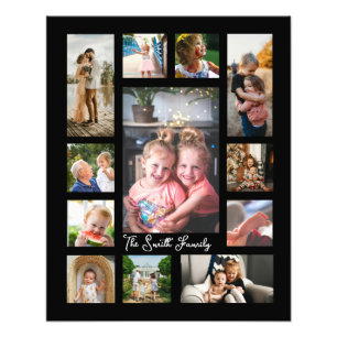 Collage photo unique de 12 photos Montage simple m