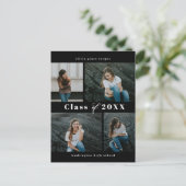 Collage raffiné ÉDITABLE Carte postale de graduati (Debout devant)