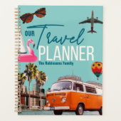 Collage Retro Chic aangepaste reisplanner Planner (Voorkant)