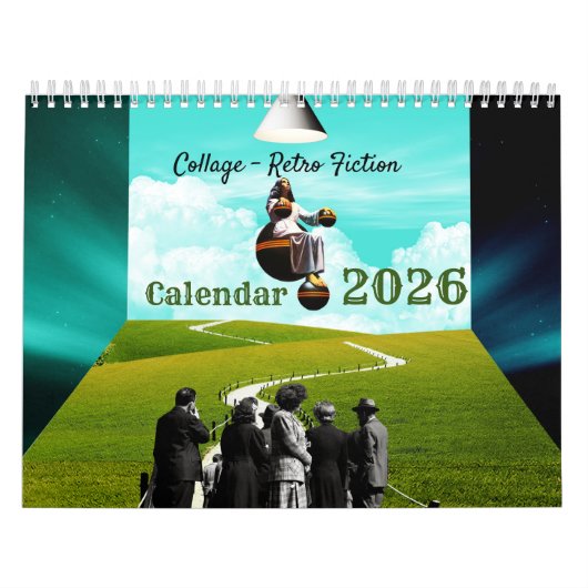 Collage - Retro Fiction Calendar Kalender (Hoes)