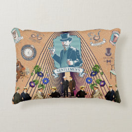 collage Retro met kant en bloemen Accent Kussen