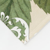  collage Retro met kant en bloemen Fleece Deken (Hoek)