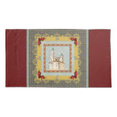  collage Retro met kant en bloemen Kussensloop (Achterkant-Links)