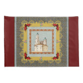  collage Retro met kant en bloemen Kussensloop (Achterkant-Rechts)