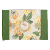  collage Retro met kant en bloemen Kussensloop (Voorkant-Rechts)