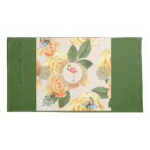  collage Retro met kant en bloemen Kussensloop (Achterkant-Links)