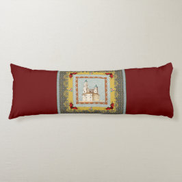 collage Retro met kant en bloemen Lichaamskussen