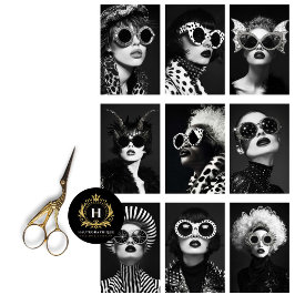  Collage Retro Rock Star Glamour Decoupage Tissuepapier