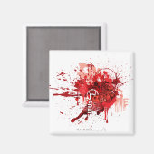 Collage rode lantaarnkorps magneet (Voorkant / Achterkant)