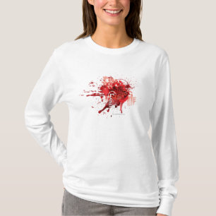 Collage rode lantaarnkorps t-shirt