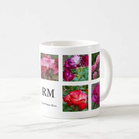 Collage rose #1 Mug (Devant droit)