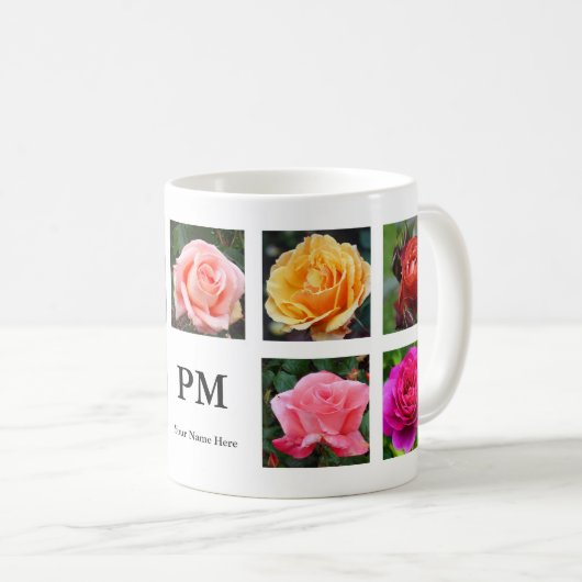 Collage rose #2 Mug (Devant droit)
