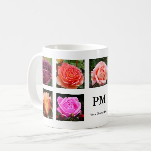 Collage rose #2 Mug (Devant gauche)