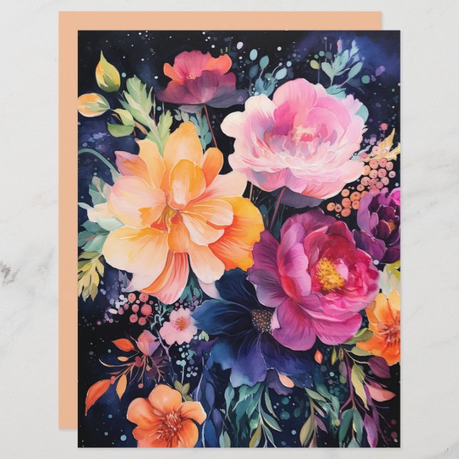 Collage Rozen Peoney (Voorkant / Achterkant)